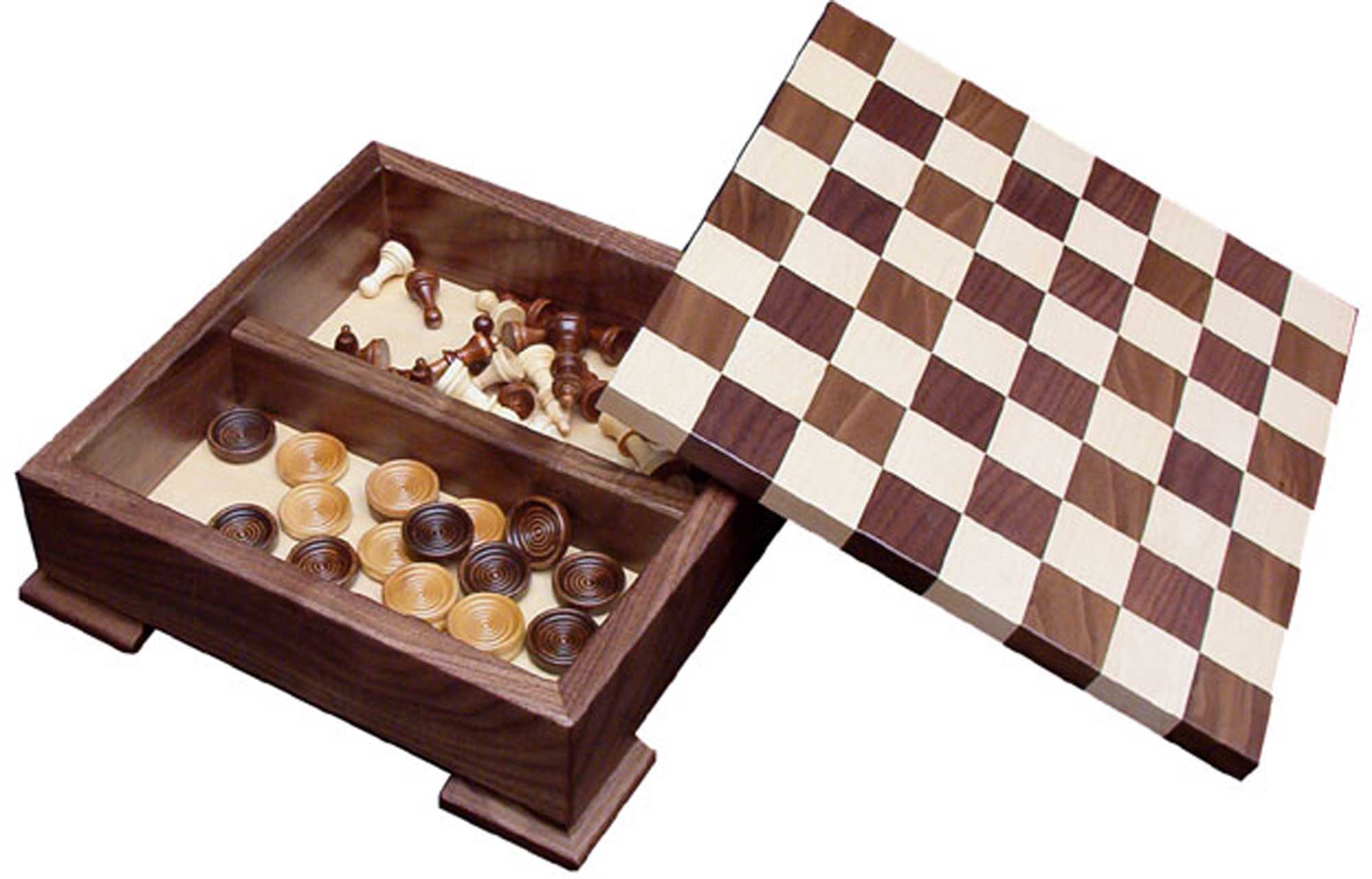 Amish Checker Board Quick Ship with Base Showing Inside