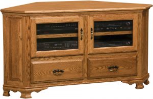 Heritage Oak Corner TV Stand