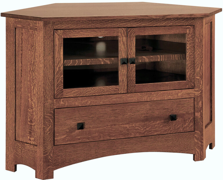 Amish Mission Small Corner TV Stand