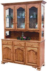 LaGrange Three Door Oak Hutch