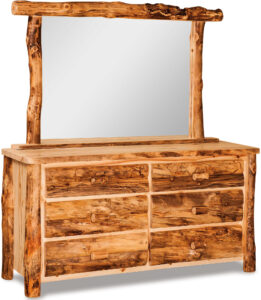 Aspen Six Drawer Dresser with Mirror