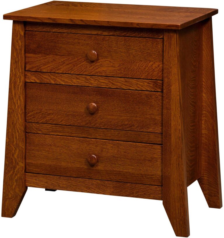 Berwick Style Quick Ship Three Drawer Nightstand