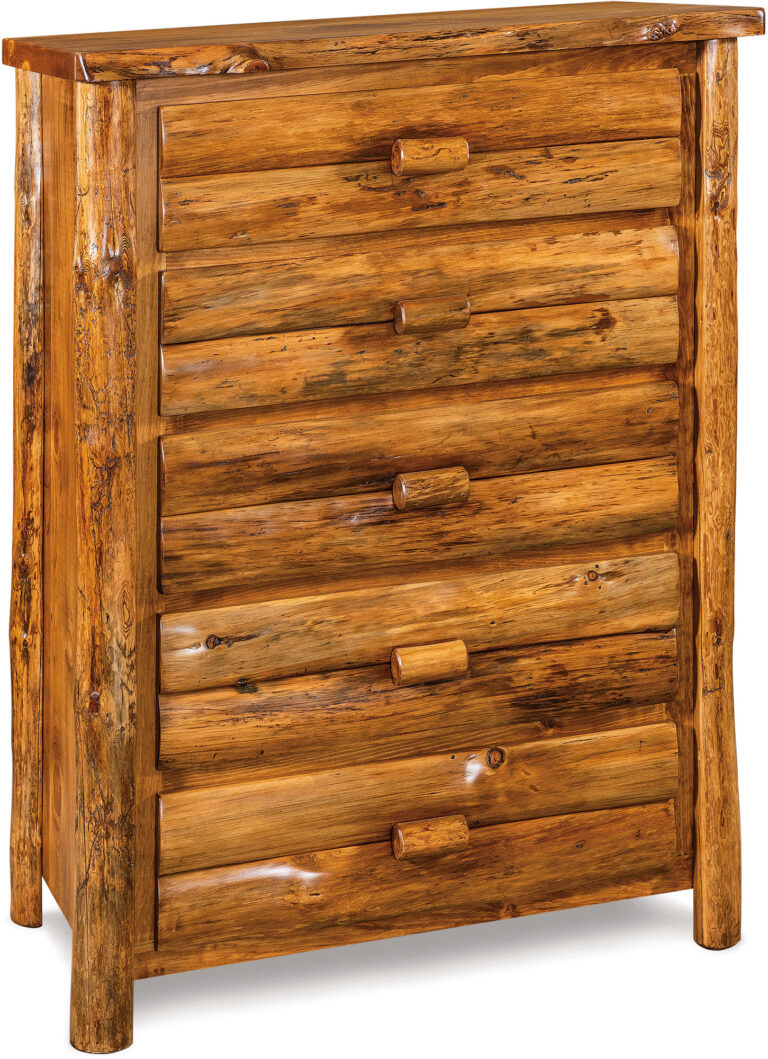 Amish Rustic Pine Log Chest