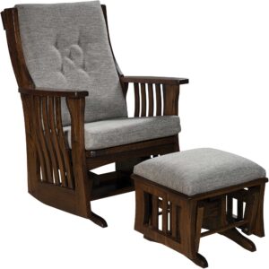 Sebana Slat Glider and Ottoman