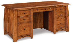 Boulder Creek Curved Top Desk