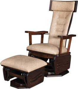 London Swivel Glider with Ottoman