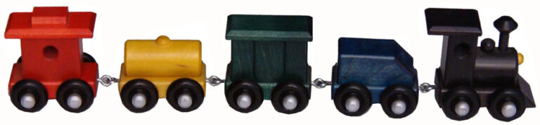 Amish Small Painted Train