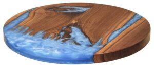 Lazy Susan with Blue River Epoxy