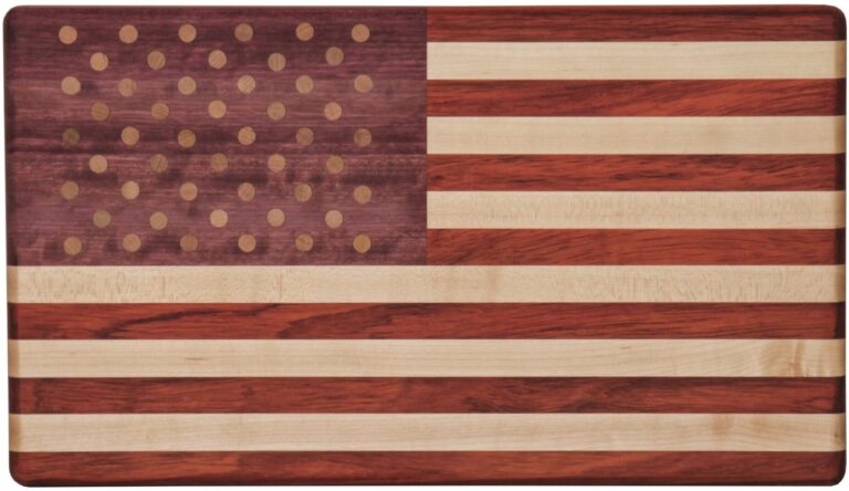Amish American Flag Cutting Board