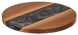 Lazy Susan with Smoke Epoxy