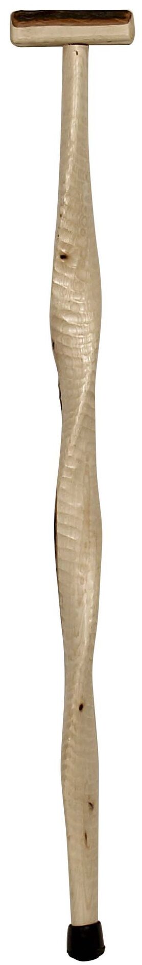 Amish Twisted Hickory Ripple Cane with Handle