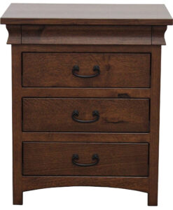 Elite Mission Three Drawer Nightstand