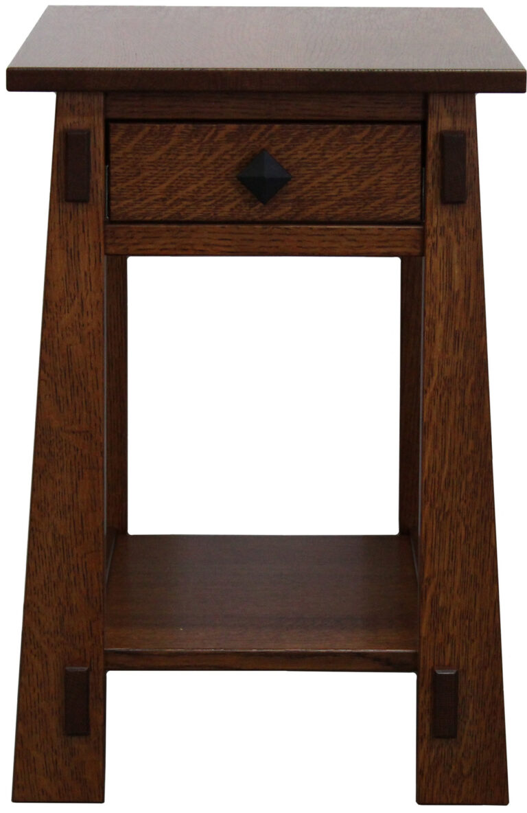 Custom Small Antique Mission End Table