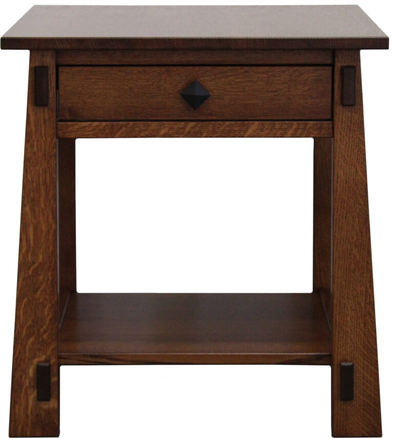 Custom Antique Mission Open End Table