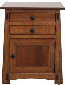 Antique Mission Cabinet End Table