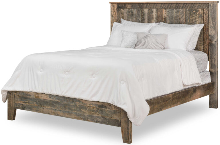 Amish Livingston Panel Bed with Low Footboard