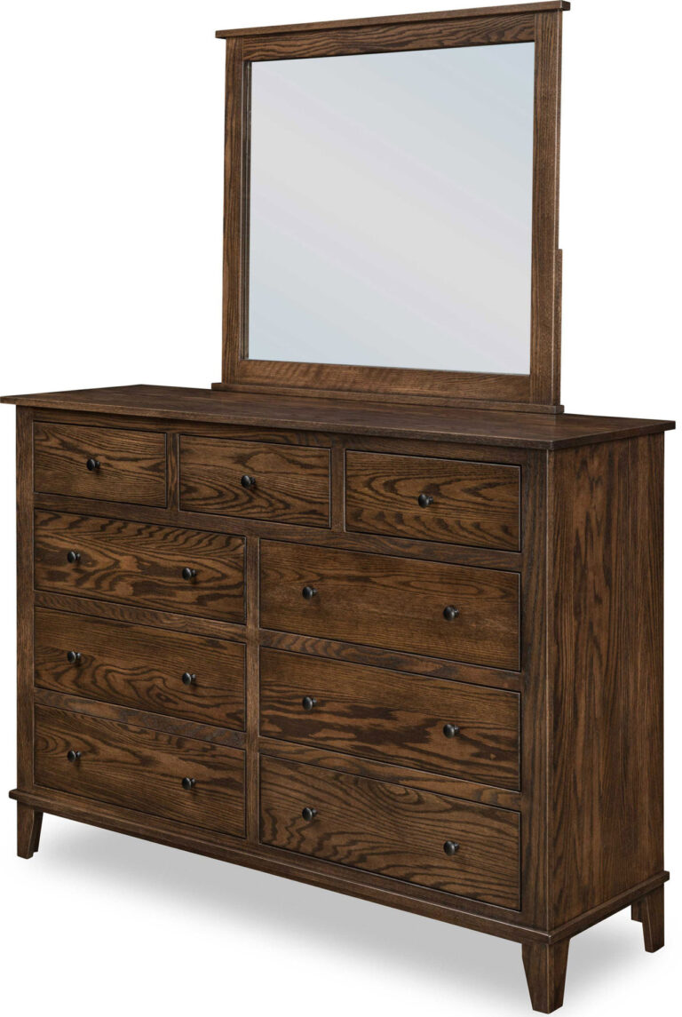 Amish Madison Large Dresser with Mirror