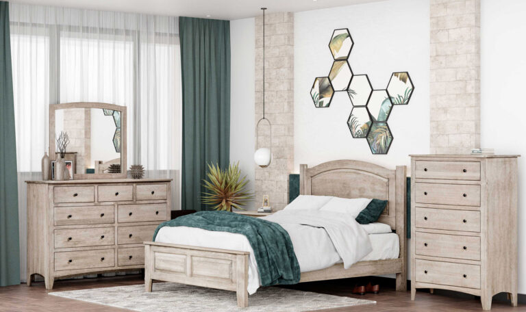 Amish Sap Cherry with Mineral Carlston Bed Setting