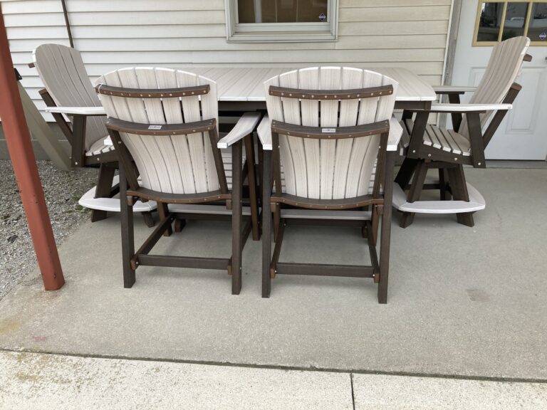 Custom 44x72 Classic Table with Comfort Back Chairs, Comfort Back Swivel Chairs and Classic Bench - Counter Height - Ready for Pick Up