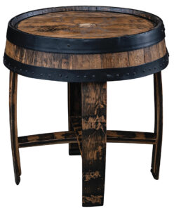 Barrel Top End Table