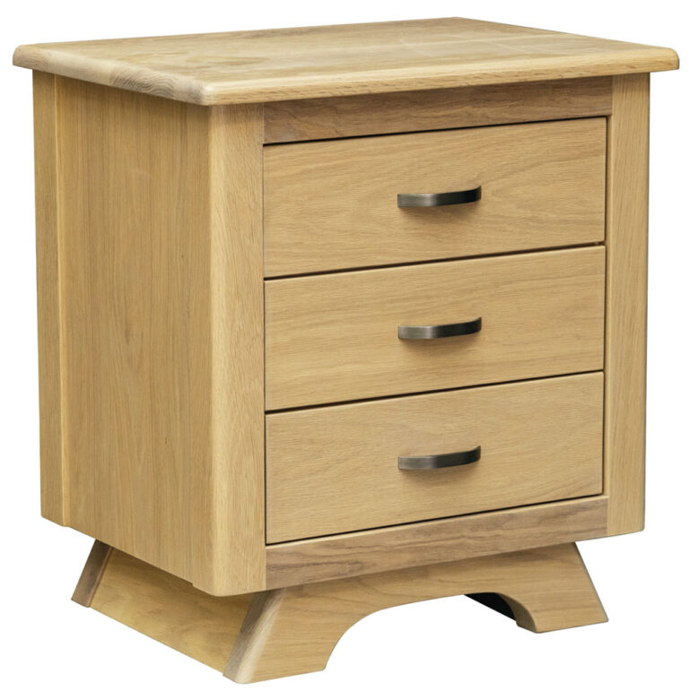 Custom Neptune Three Drawer Nightstand